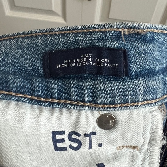 Gap denim high rise shorts sz 4 / 27 - Picture 4 of 4